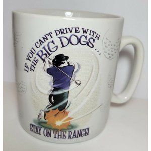 BIG DOGS XL- St. Bernard Golf 24 Oz Ceramic Coffee Mug, Vintage 1997